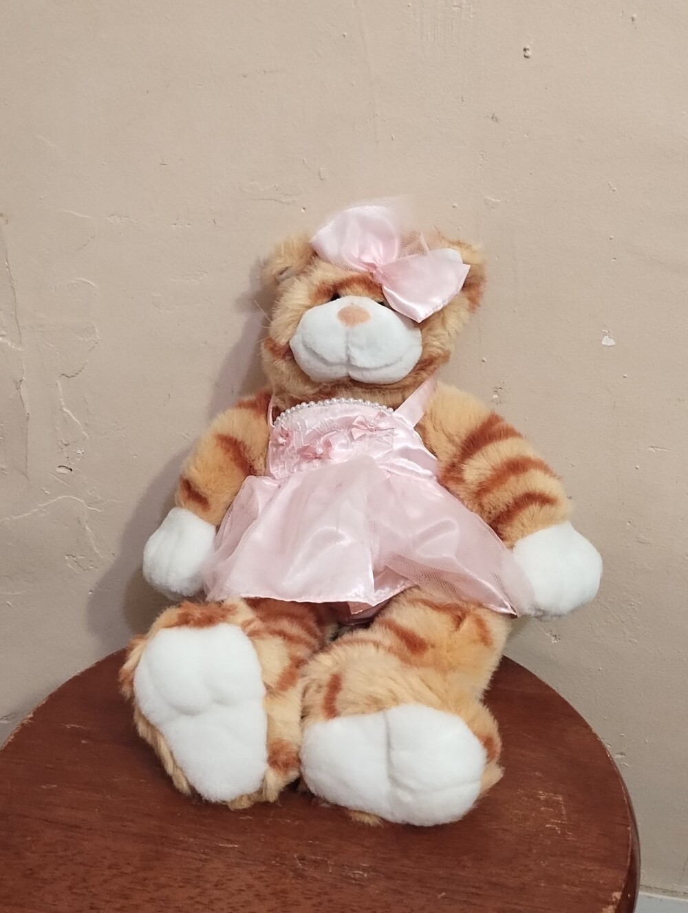 The Build-A-Bear Tabby Cat Orange Retired 17 Inch Plush